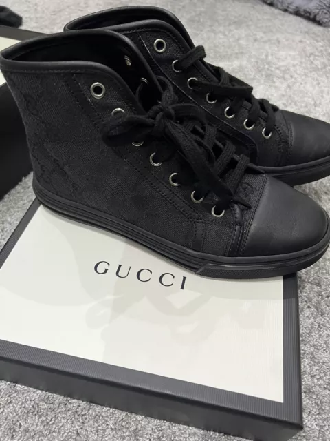 Gucci black trainers sales womens