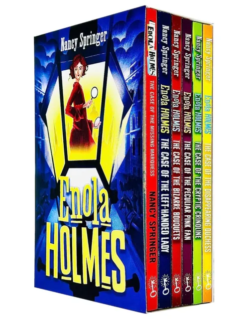 Enola Holmes Mystery Series 6 Books Collection Set by Nancy Springer NEW