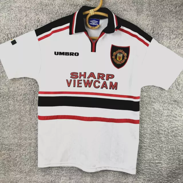 Manchester United FC Treble Away 1999 vintage Jersey Umbro Size M mens EPL