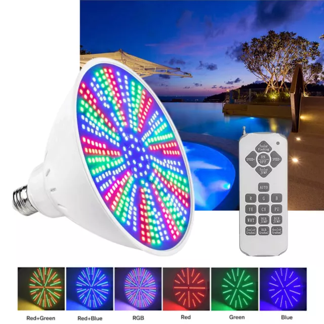 RGB 468LED Color Changing Underwater Swimming Inground Pool Light Bulb+Remote