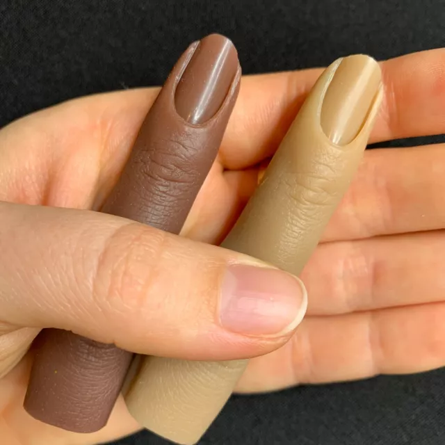 Silikon Praxis Nagel Finger realistisch Maniküre Anwendung Training Acryl