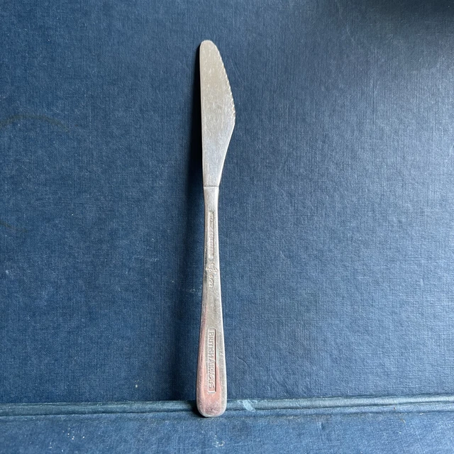 BRITISH AIRWAYS 1990S Inflight Cutlery 6” Stainless Steel Knife Up
