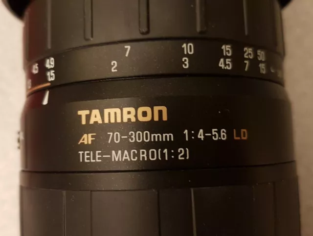 Tamron AF 70-300mm F/4-5.6 LD Tele-Macro 1:2 Lens for Canon AF EOS System