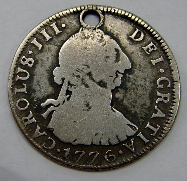 Bolivia - 1776 PTS JR - Silver 4 Reales - KM# 54 - HOLED