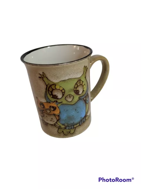 Pier One Imports Owl Buddy Coffee Mug 16 Oz Cup  Mother Child Owl