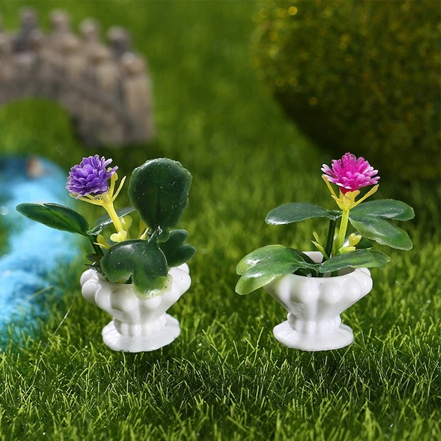 Mini Piante Artificiali In Vaso Scala 1:12 – Set Di Accessori Realistici Per Casa Delle Bambole E Diorama - 2