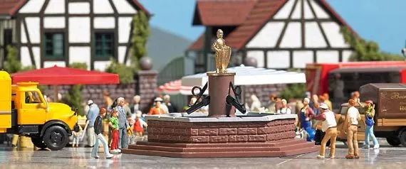 Busch 7728 H0 Mini-Welt: Marktbrunnen  Neu OVP ,