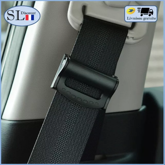 Lot De 10 Butées De Ceinture De Sécurité Universelles - Noir - Pour Empêcher La Boucle De Glisser - Installation Facile Sans Outils