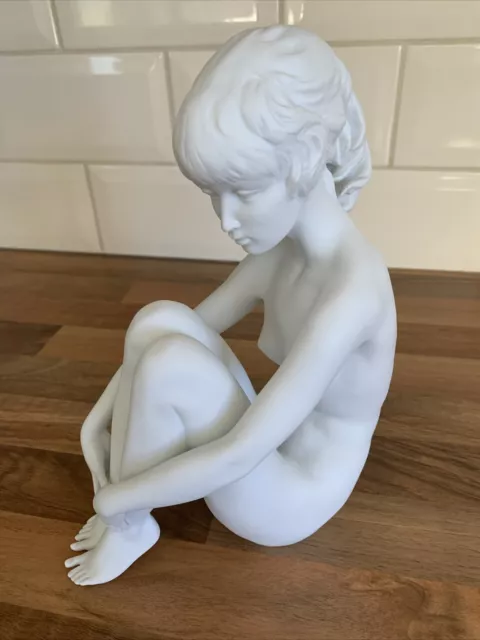 Kaiser White Porcelain Bisque Figure 568- Nude Lady, Germany, Wolfgang Gawantka