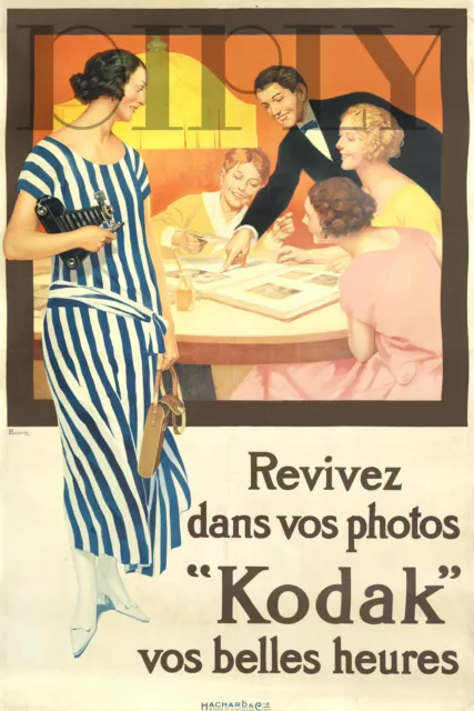 Repro Deco Affiche Kodak Appareil Photo Album Sur Papier 310 Ou 190 Grs