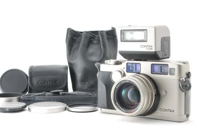 [N MINT] Contax G2 Rangefinder 35mm Film Camera 45mm f2 Lens TLA200 Flash JAPAN