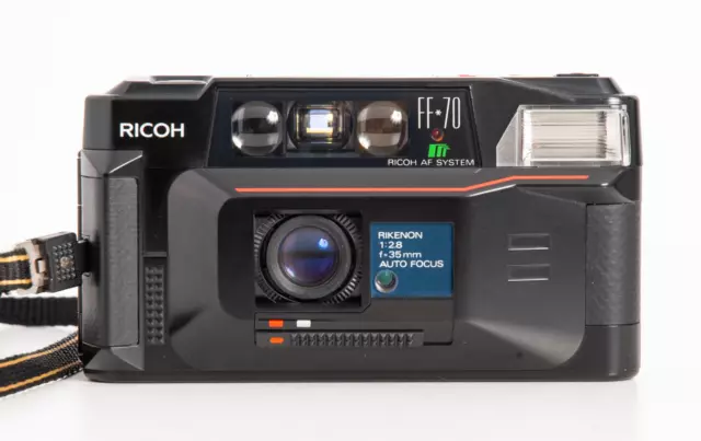 Ricoh FF-70 w/ Sharp 35mm f/2.8 lens *Exc+ 35mm compact film camera mju ii