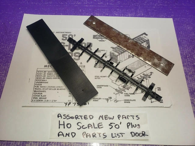 Athearn Ho Scale Blue Box  Part Only 50' Box Car New #90703 ,13106,13107, Black