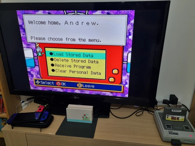 SNES SATELLAVIEW BS-X Cartridge English Translate Treasure Conflix