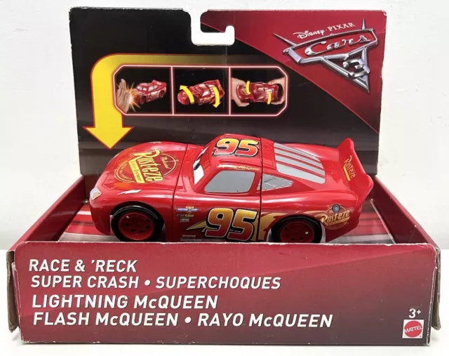 Disney Pixar Cars 3 Race & Reck Lightning McQueen In Original Box - Mattel 2016