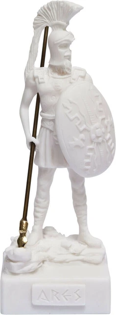 Ares ancient Greek God of war (Alabaster statue / sculpture 17cm / 6.69inches)