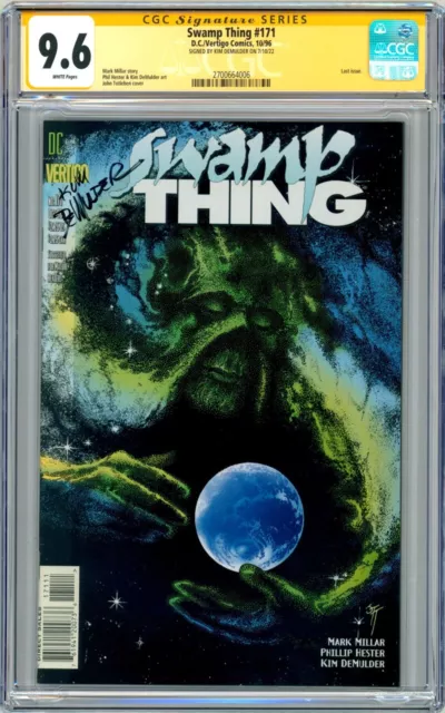 Swamp Thing CGC SS 9.6 SIGNED Kim DeMulder Art / LAST ISSUE / Vertigo DC Comics