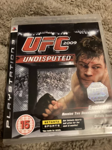 UFC Undisputed 2009 Playstation PS3 Sports Boxing Video Game Manual PAL