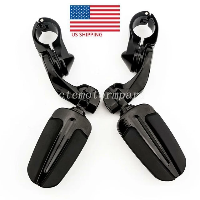 1-1/4" Highway Foot Pegs for Harley-Davidson Sportster 1200 883 Custom Hugger