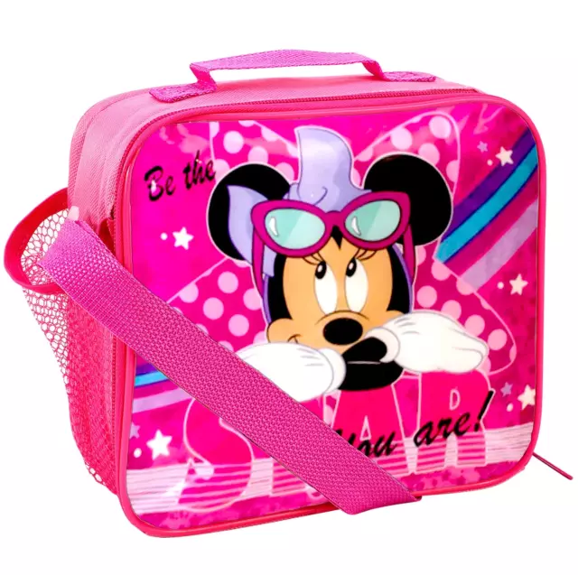 Disney Minnie Mouse Be A Star Insulated Lunch Bag Children Kid Girls School Pink