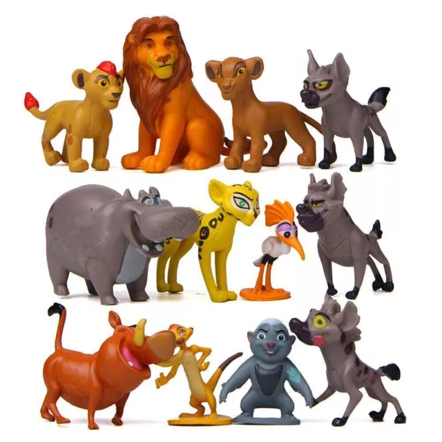 12Pcs/Set The Lion King Lion Guard Simba Kion Timon Action Figure Kids Gifts Toy