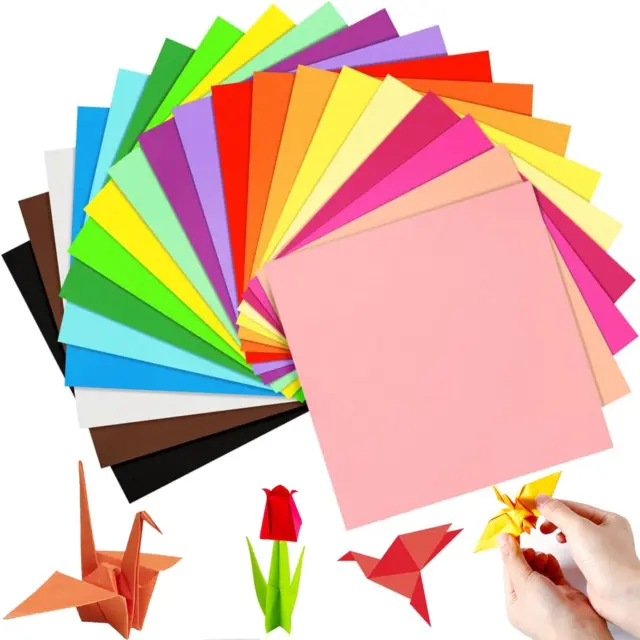 Papel de color 100 hojas - Cezmkio color 15 x 15 cm papel 20 colores surtido