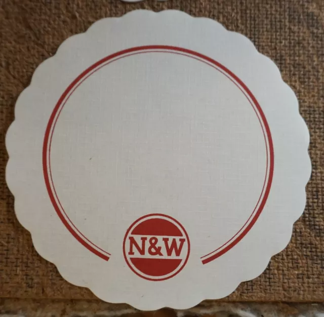 12x Norfolk & Western N&W Railway Railroad Train Dining Car ROUND Paper Coasters 2