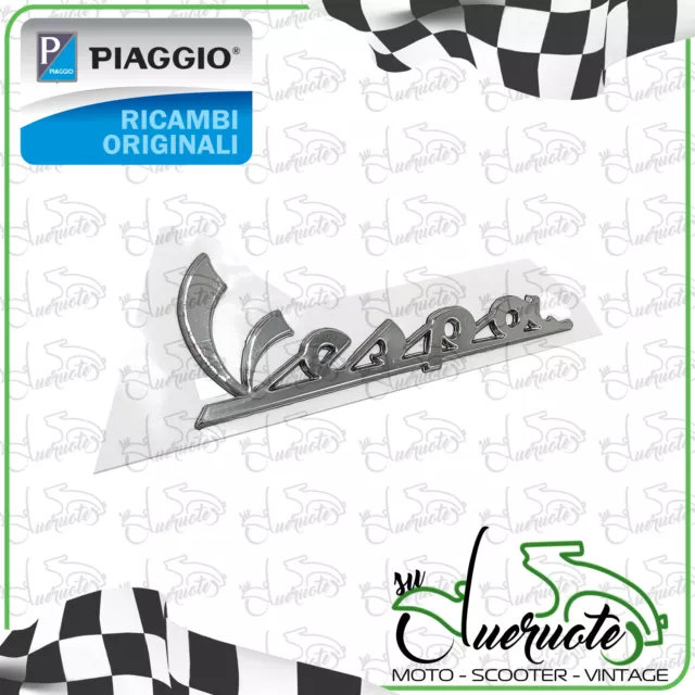 Targhetta Anteriore Originale Piaggio Per Vespa GTS 125 250 300 - Logo Frontale 656219 - Foto 10