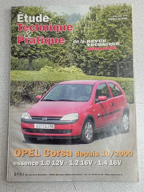 Étude Technique Pratique RTA Revue Technique Automobile N643 Opel Corsa Essence