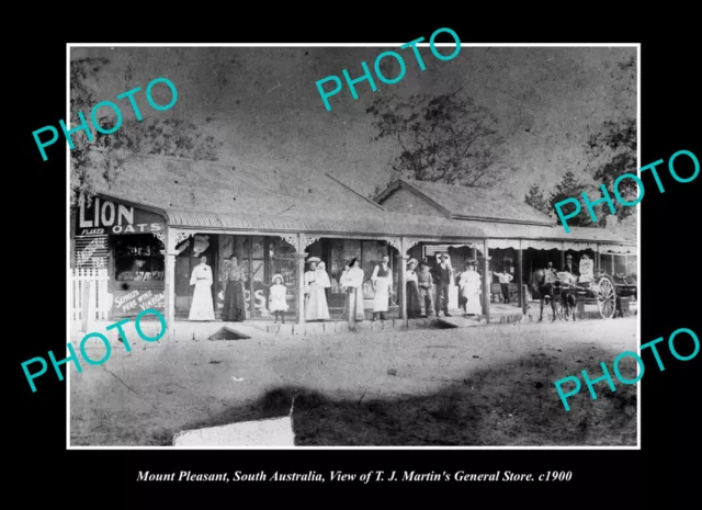 OLD LARGE HISTORIC PHOTO MOUNT PLEASANT SA THE MARTINS GENERAL STORE c1900