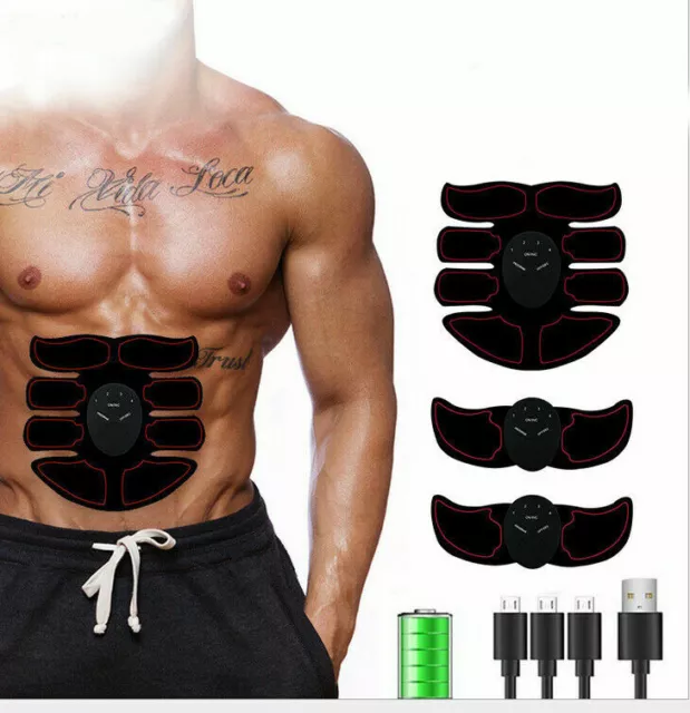 Ultimate EMS AB & Arms Muscle Simulator ABS Training Home Abdominal Trainer USB