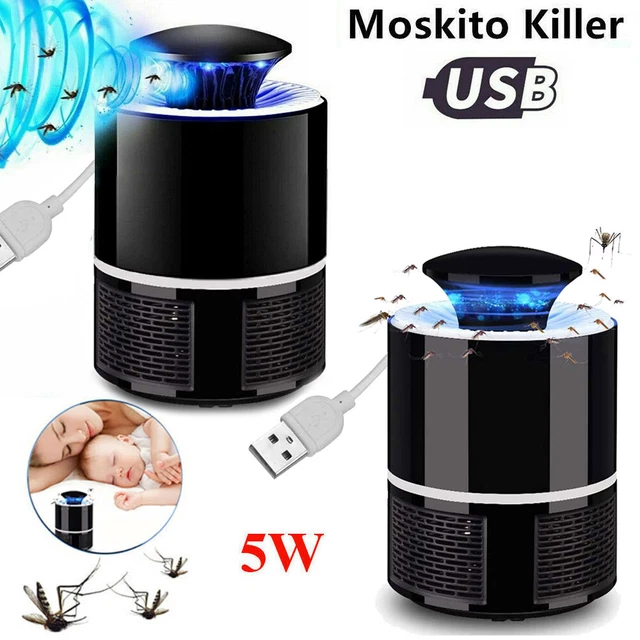 Moskito Killer Insektenvernichter USB Elektrisch LED UV Licht Mückenfalle Lampe