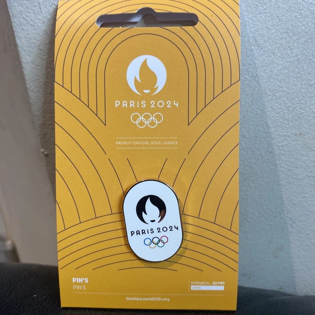PARIS 2024 OLYMPIC Games. Oval White Official Merchandise. 15.32