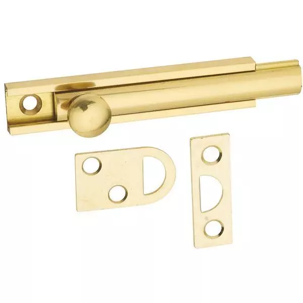 15 Pk Solid Brass 3" Sliding Window French Door Surface Bolt Latch Lock  N197970