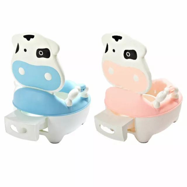 Safety Kids Baby Toilet Training Toddler Potty Trainer Cute Cartoon Chair Seat