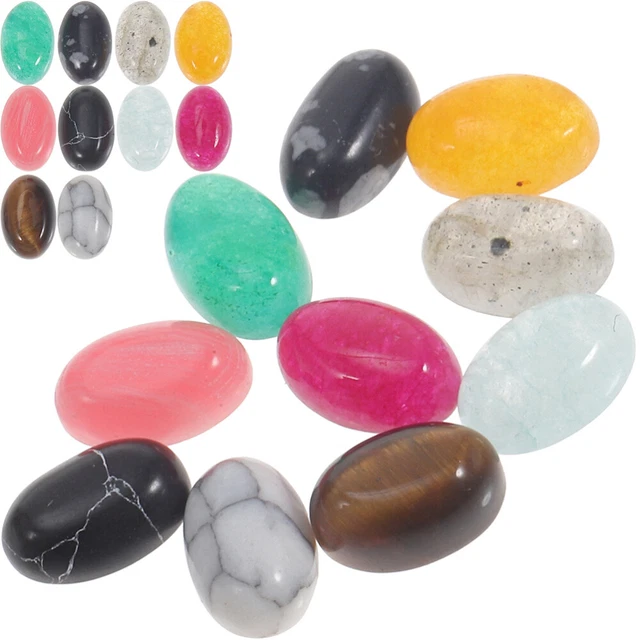 20pcs Cabochons naturels Cabochons Perles bijoux Making Charms Handmade Charms