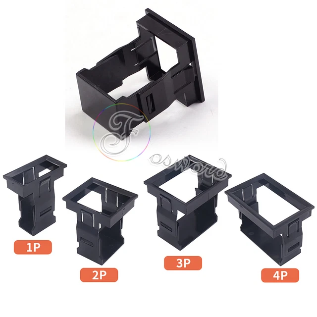 MCB Panel Snap Buckle Mounting Bracket Circuit Breaker Accessories 1P 2P 3P 4Pin
