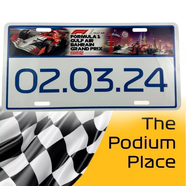 FORMULA 1 BAHRAIN 2024 Licence Number Plate NEW F1 Souvenir Memento 🏎️
