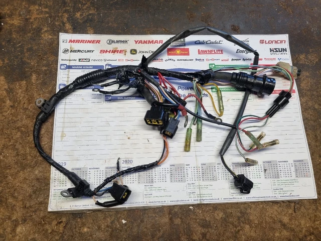 MARINER MERCURY YAMAHA 75 90 115hp 4 stroke outboard engine wiring loom ...