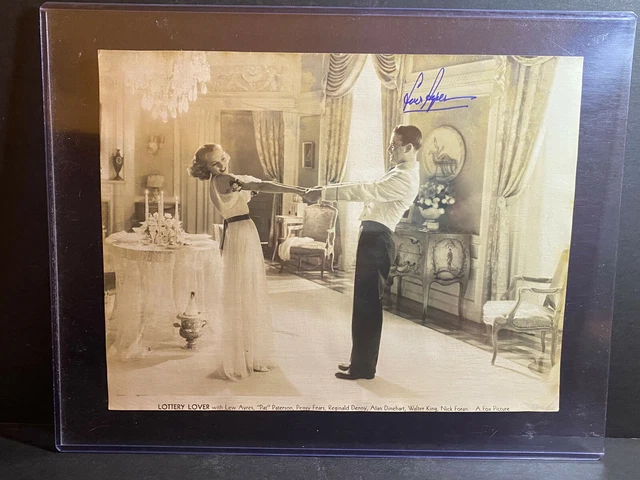 SIGNED 7x9 Photo LEW AYRES - Actor "Johnny Belinda" - AUTOGRAPHED - Died 1996