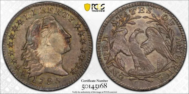 1795 LM-8 Flowing Hair Half Dime PCGS MS-63