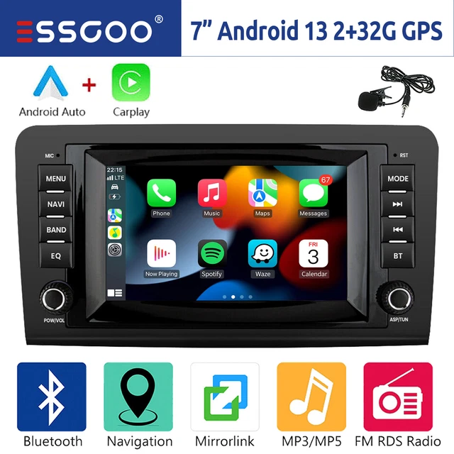 Per Mercedes ML/GL Classe W164 X164 Autoradio Android 13 Carplay GPS Navi RDS BT