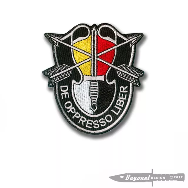 3rd SFG (A) Embroidered Patch with Hook and Loop Backing - 3" X 3 1/4" nonmerrow