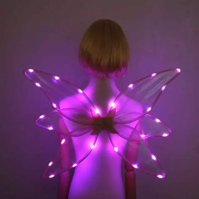 Light up Fairy Butterfly Wings Cosplay Props for Kids Halloween Christmas,Party