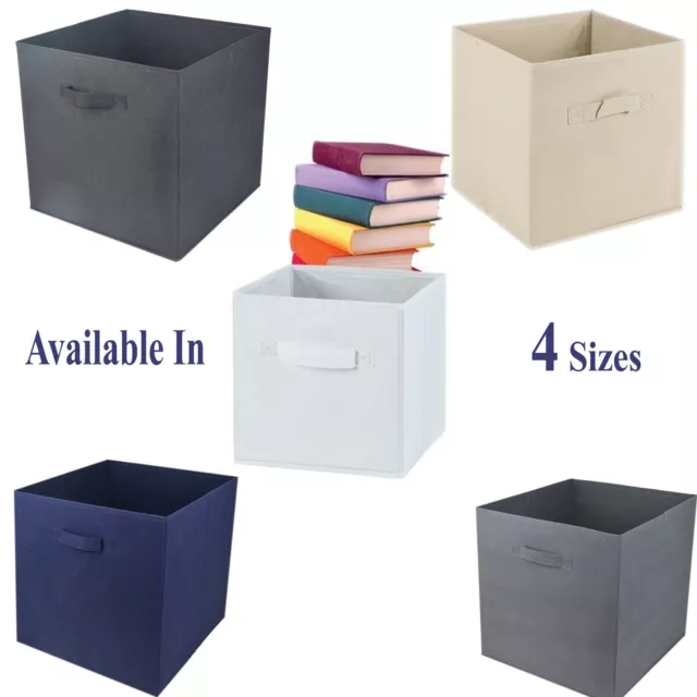 Foldable Square Storage Colapsible Folding Box Clothes Organizer Fabric Cube