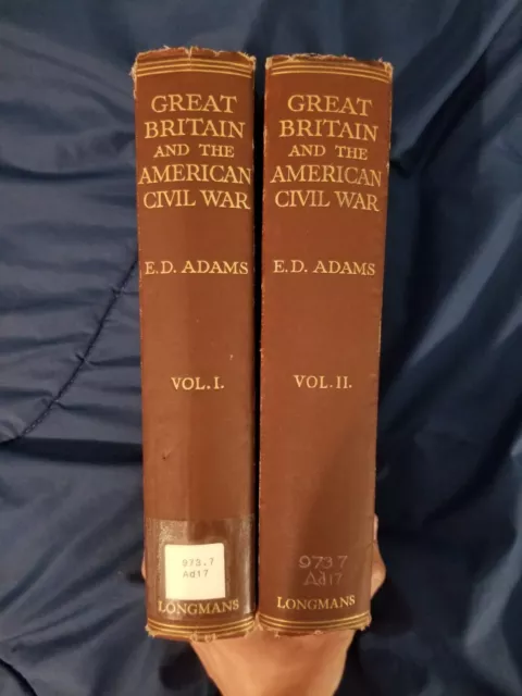 Vintage GREAT BRITAIN AND THE AMERICAN CIVIL WAR 1925 First Edition Book