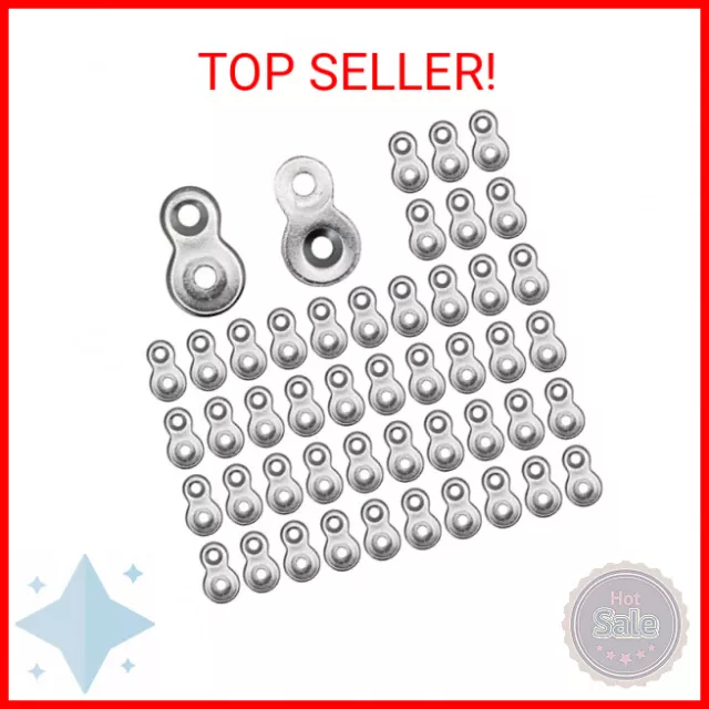 48 Pcs Figure 8 Fastener Steel,Table Top Fasteners - Heavy Duty Hardware Desk To