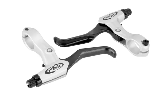 Sram AVID FR-5 MTB Brake Levers Pair In Silver For Disc / Linear-Pull Brakes