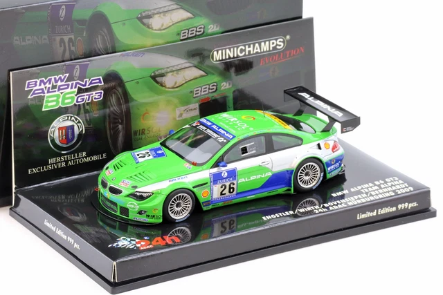 1:43 MINICHAMPS BMW Alpina B6 GT3 Team Alpina 24H Nürburgring 2009