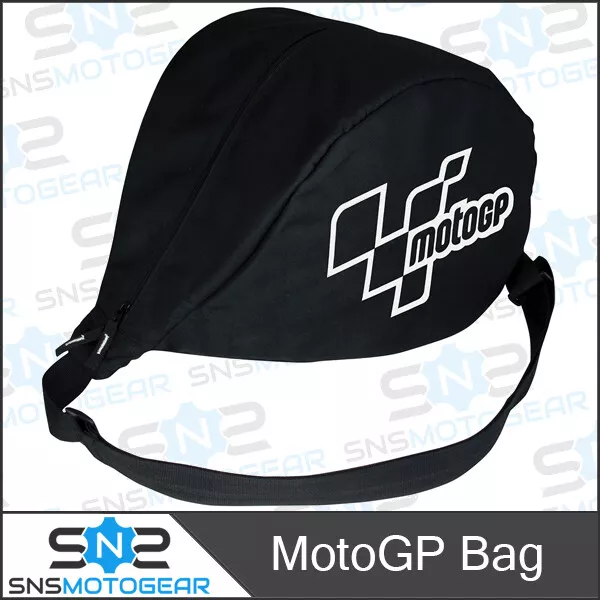 MotoGP Motorcycle Motorbike Protective Messenger Teardrop Helmet Bag - Black